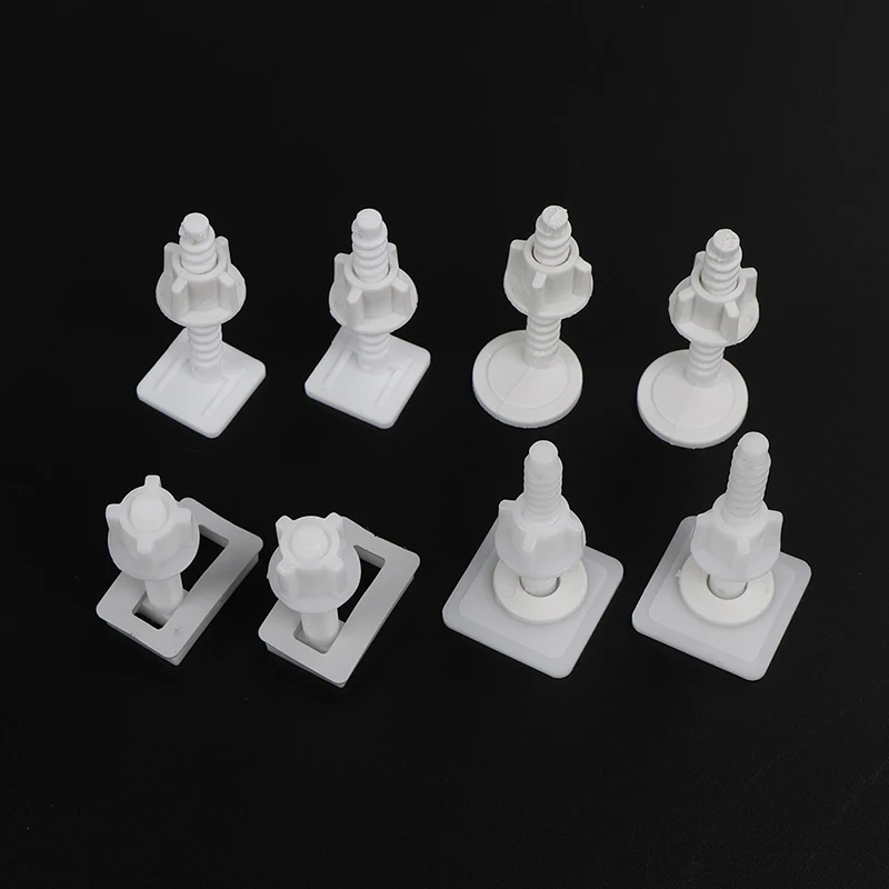 4 Pieces Toilet Seat Hinges Mountings Set with Fittings Screws For Toilet Accessories Wholesale