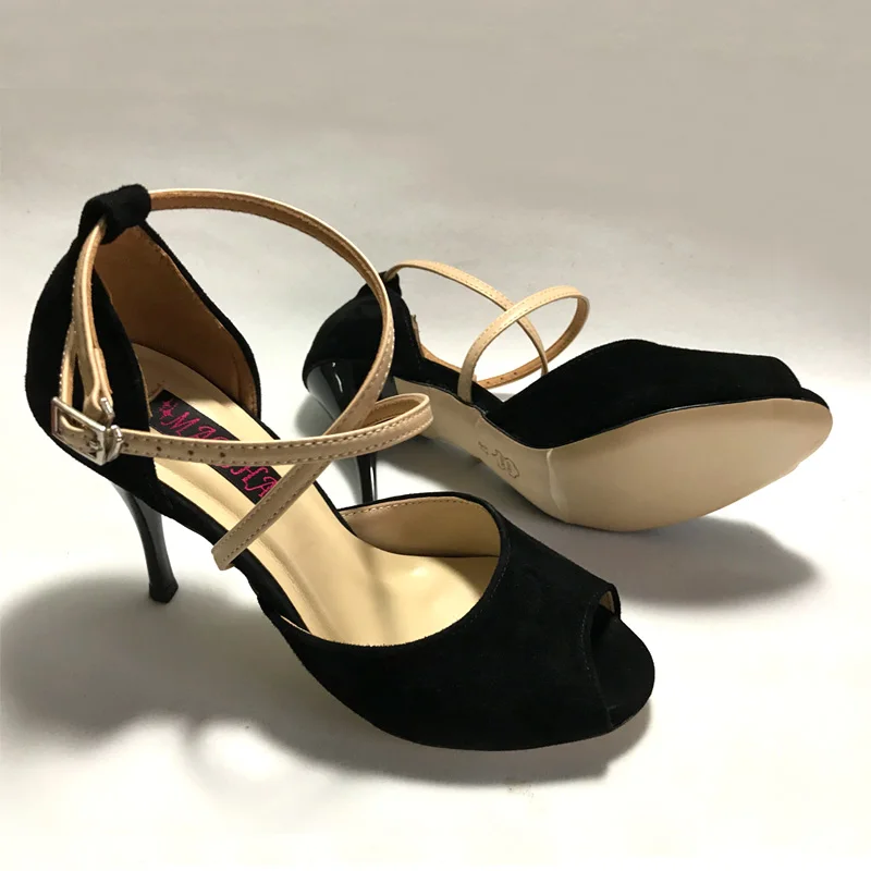 Argentina Tango Dance Shoes wedding & party shoes with leather hard sole for women T6255BS