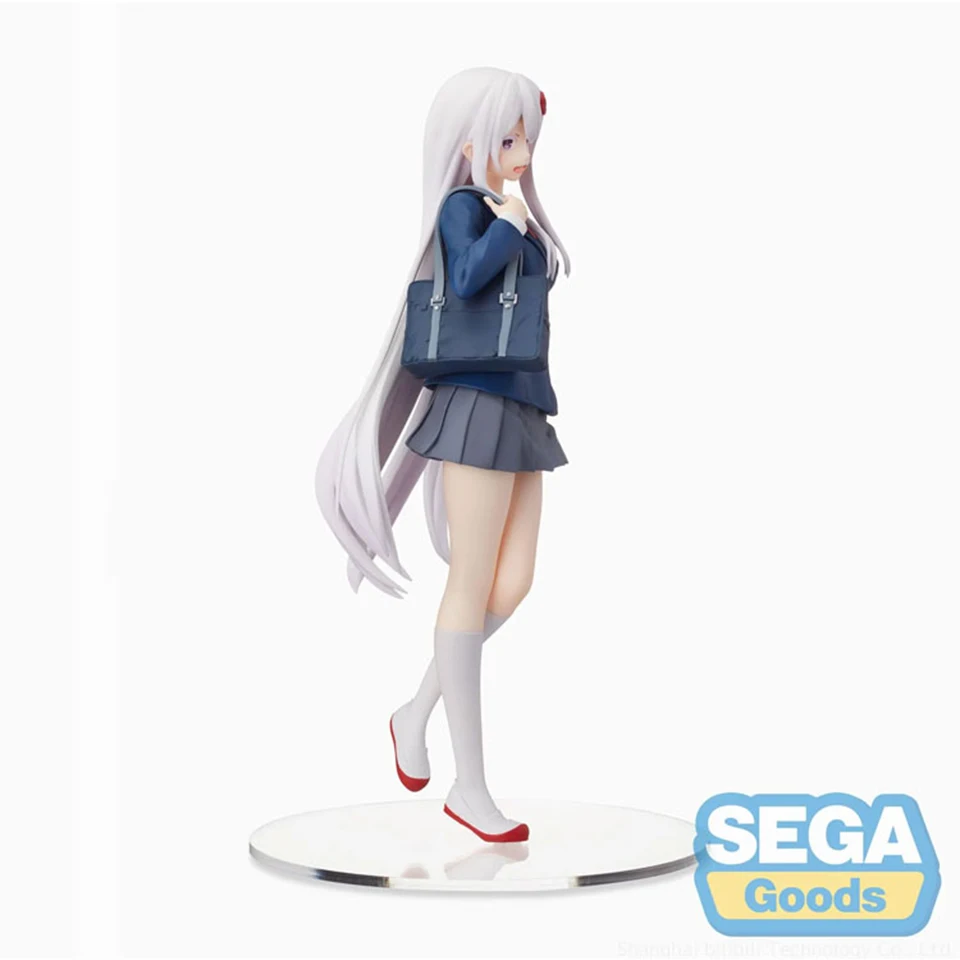 Glazovin Original Genuine Japanese Anime Figure Sega Re:Life in A Different World From Zero Emilia School Uniform PVC  Figures