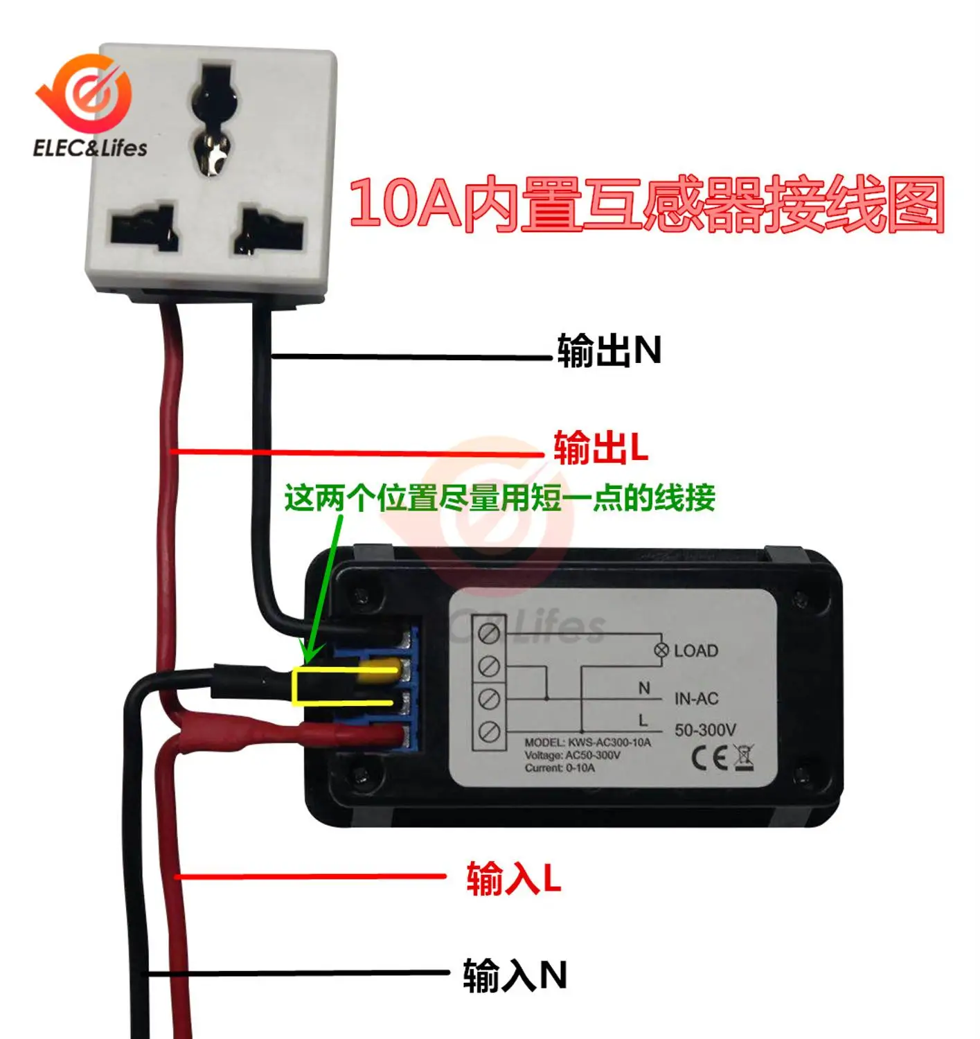 AC 50-300V 10A 100A Digital Voltmeter Power Energy Ammeter current Temperature Humidity Meter Amp Volt Wattmeter tester detector