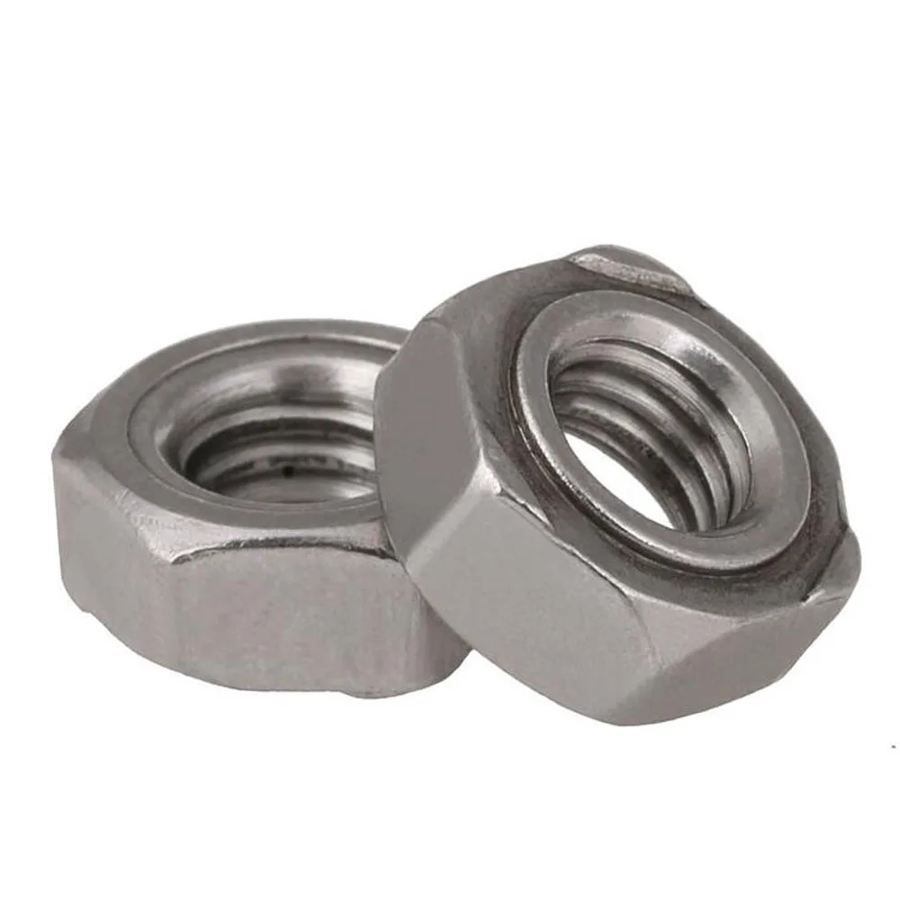 Wkooa 304 Stainless Steel Welding Nuts Hex DIN929