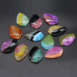 New Fashion Colorful Agates Pendants Irregular Natural Onyx Agates Charms For DIY Necklace Making Jewelry Findings 1PC