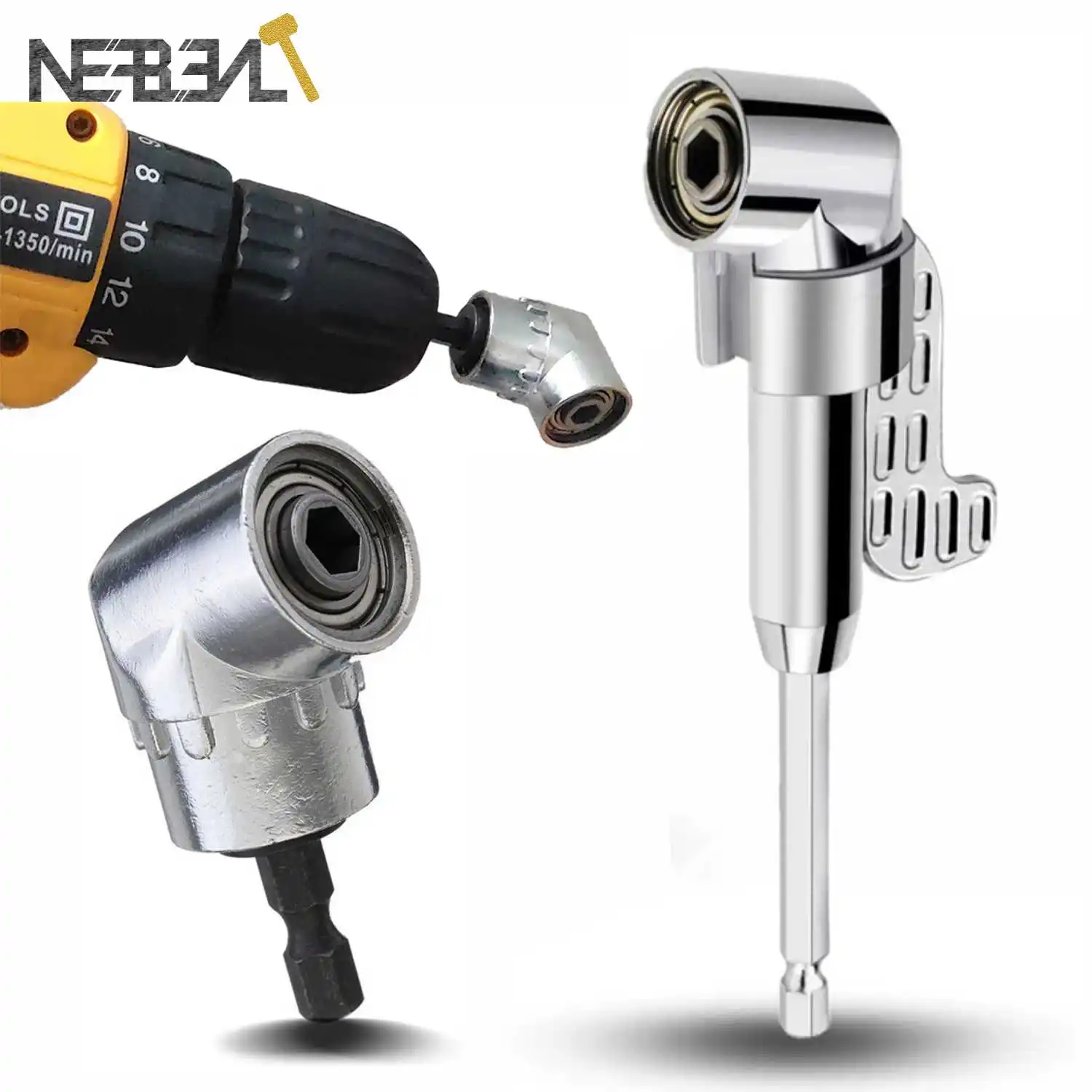 

Шестигранная насадка 1/4 дюйма Магнитный угловой отвертка 105 градусов угловая отвертка патрон-адаптер регулируемые насадки сверло инструмент