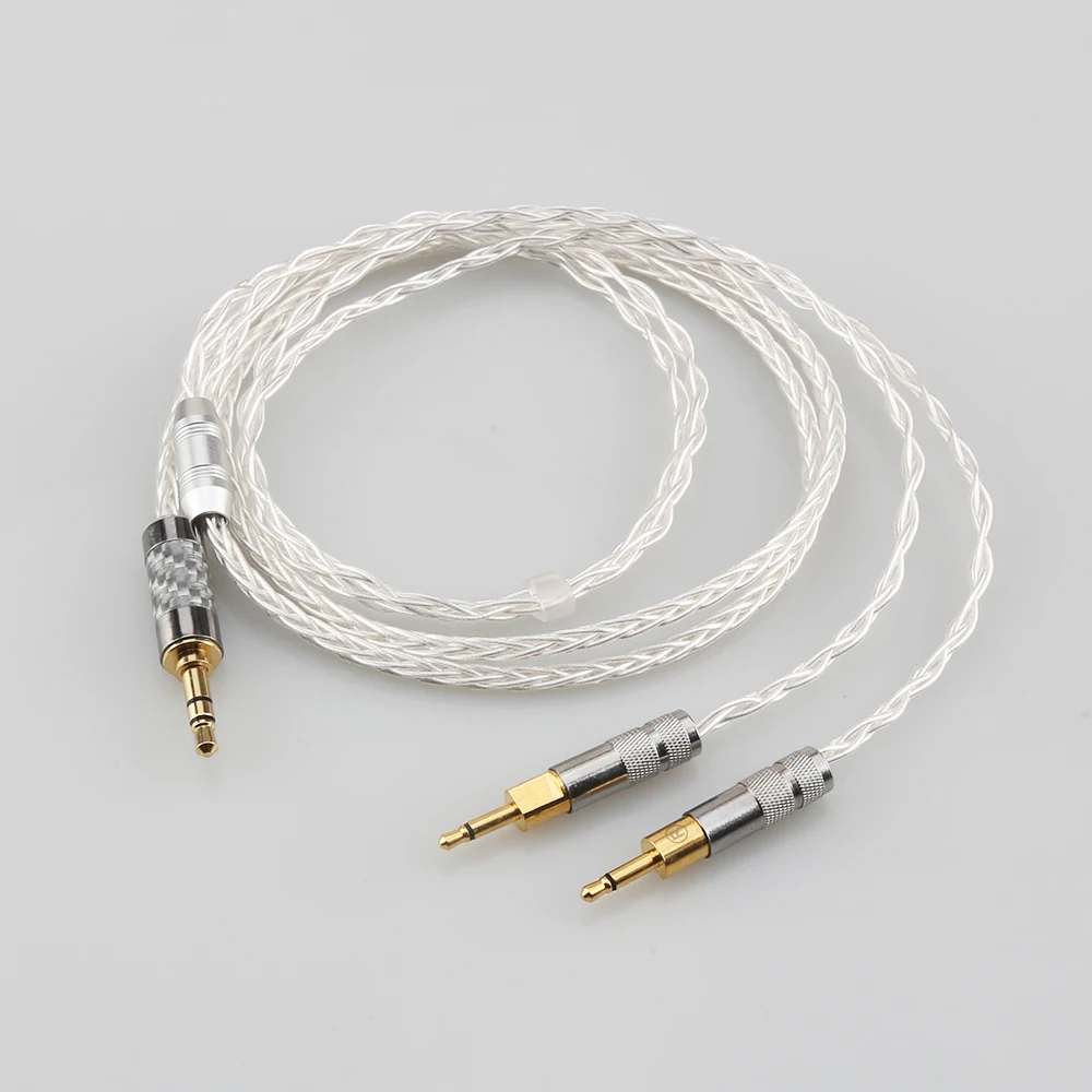 

2.5mm Trrs Balanced Male to Dual 2.5mm Male Jack Audio Headphone Cable Silver Plated Wire Line Earphone Extension Cords New