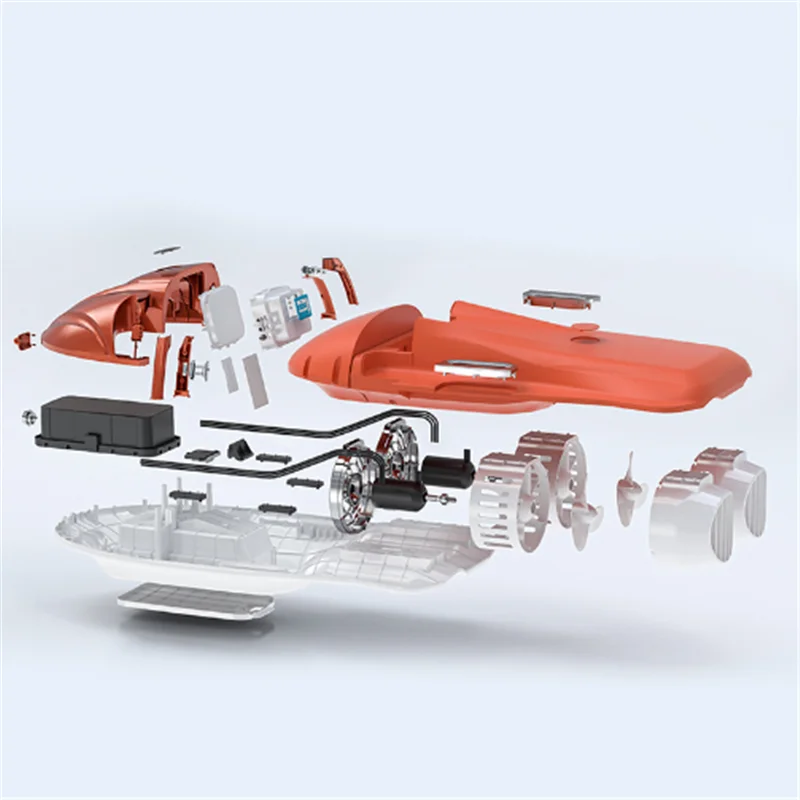 4000w firduo elektrisches Surfbrett ip68 Doppel propeller Unterwasser roller Elektromotor Wasser fahrzeug Jetski mit Flossen