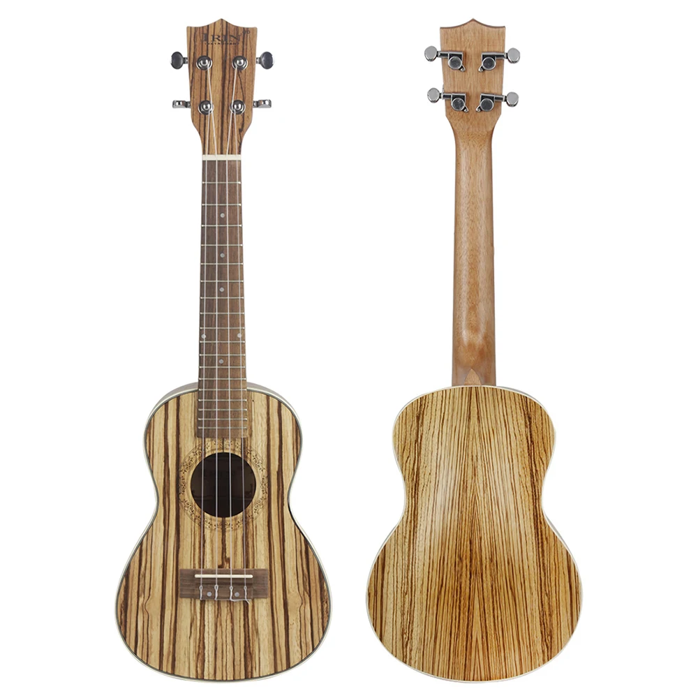 23/26 Inch Ukulele 4 Strings Hawaiian Guitar Zebra Wood Soprano Ukulele Beginner Kids Musical Gifts Instrument Mini Guitarra