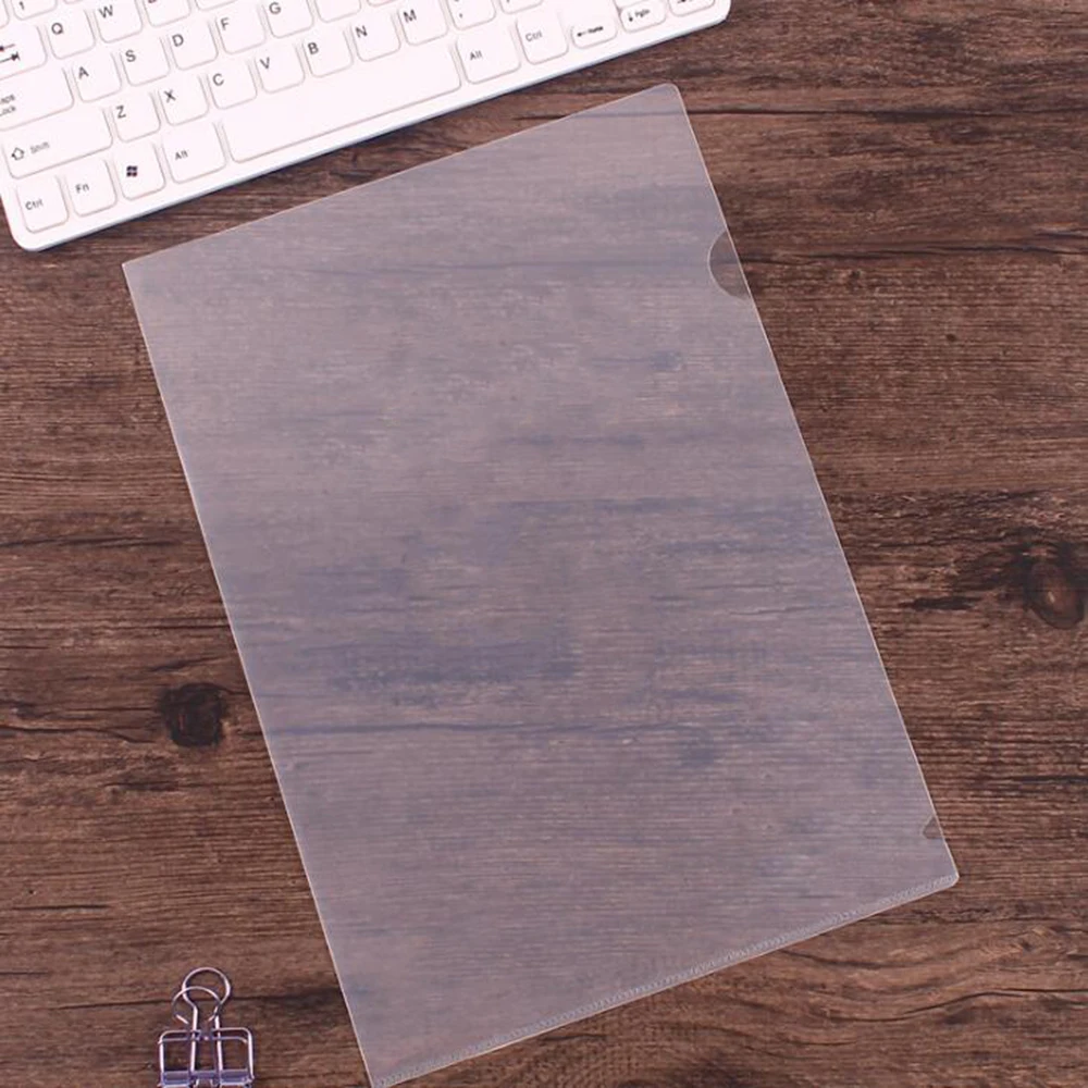 10PCS Clear Presentation Files Paper Cover Transparent Binding PVC Report A4 Cover For Business Documents School Projects