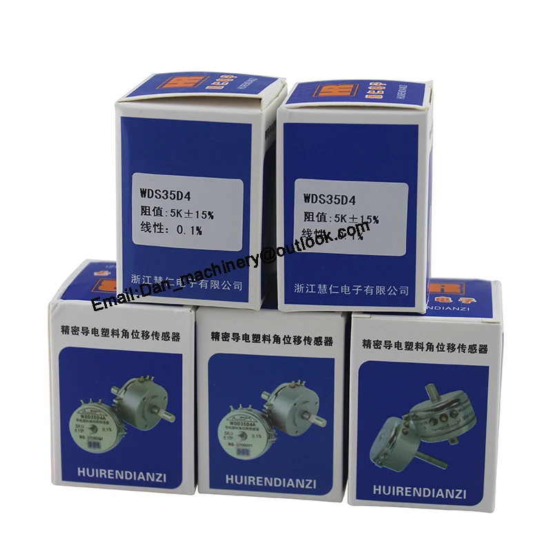 Potenciómetro de precisión WDS35D-4 Original, sensor de desplazamiento angular de plástico conductor lineal