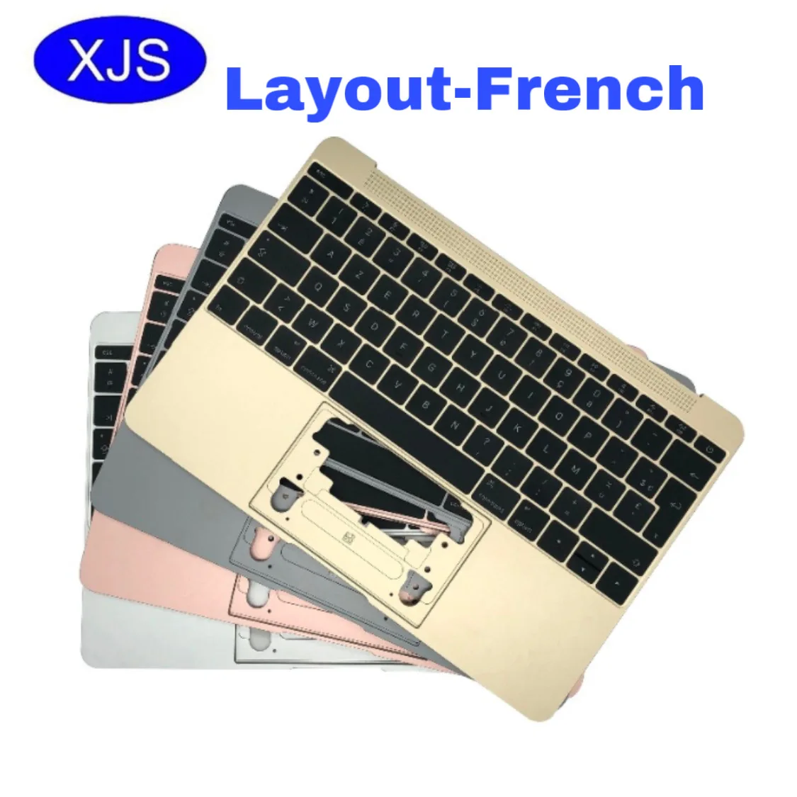 

For Macbook 12'' A1534 French AZERTY FR Topcase Palm Rest w/ Keyboard Top Case 2015 2016 2017 Gold/Gray/Silver/Rose Gold