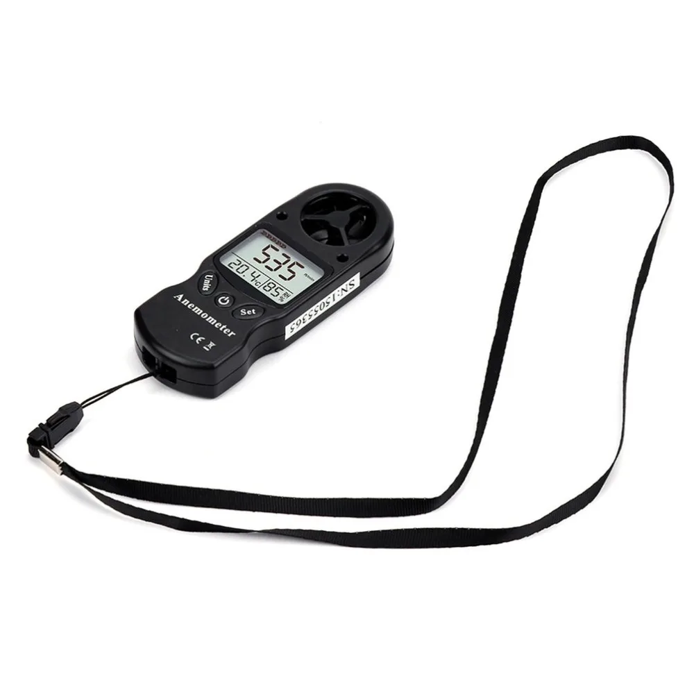 TL-300 Mini Multipurpose Anemometer Digital Anemometer LCD Wind Speed Temperature Humidity Meter with Hygrometer Thermometer