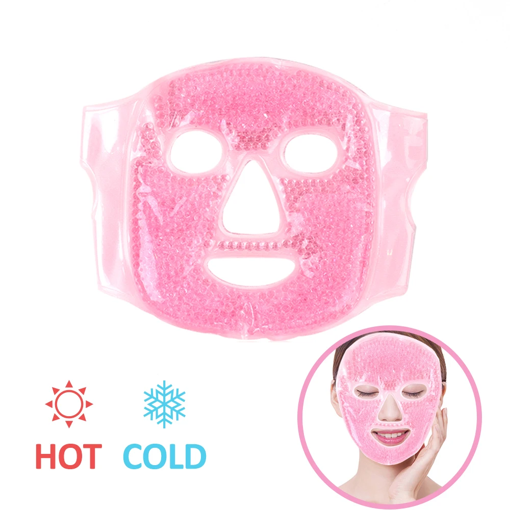 Ice Gel Face Mask Anti Wrinkle Relieve Fatigue Skin Firming Spa Hot Cold Therapy Ice Pack Cooling Massage Beauty Skin Care Tool