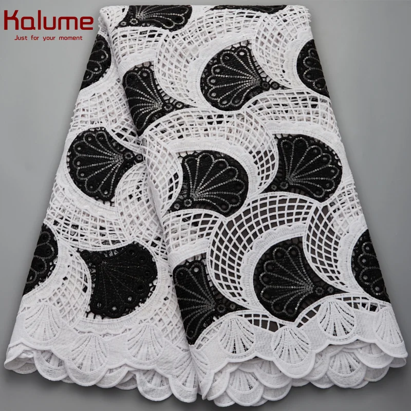 

Kalume Guipure Fabric By Yards African Nigerian Guipure Cord Lace Fabric French Lace Fabric For Wedding Party Dress Cloth H2702