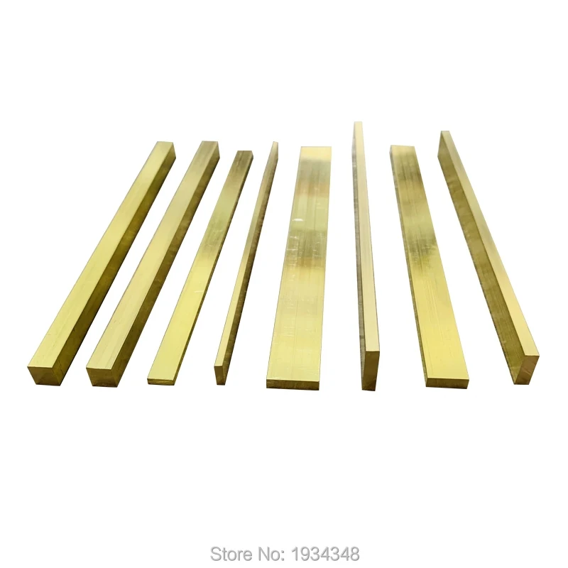 Length 500mm Brass Row Plate Strip H59 Bar Thickness 3mm~10mm customized service