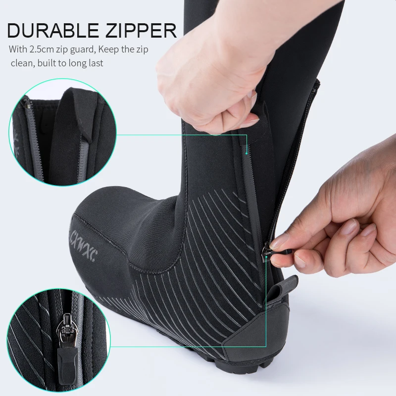 CXWXC-cubierta de zapatos para bicicleta, cubierta de zapatos de neopreno para ciclismo de montaña o carretera, impermeable, con punta completa, novedad