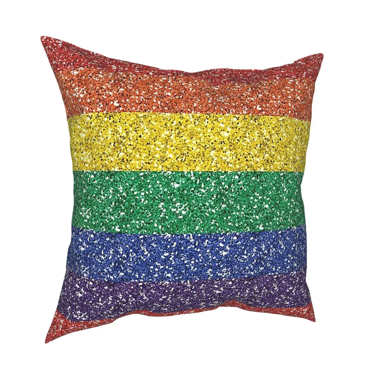 Rainbow Sequin Pillowcase Home Decorative Lgbt Lgbtq Lesbian Cushion Cover Throw Pillow for Living Room Double-sided Printing