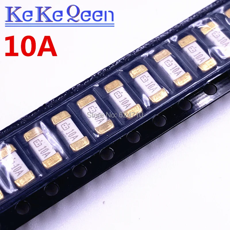 1808 SMD 표면 장착 퓨즈, BRD MNT 65 ~ 125VAC, 100 개 = 10 개 * 10 개, 0.5A, 1A, 2A, 3A, 5A, 6.3A, 10A, 12A, 15A, 20A, 10 개/VDC 2SMD