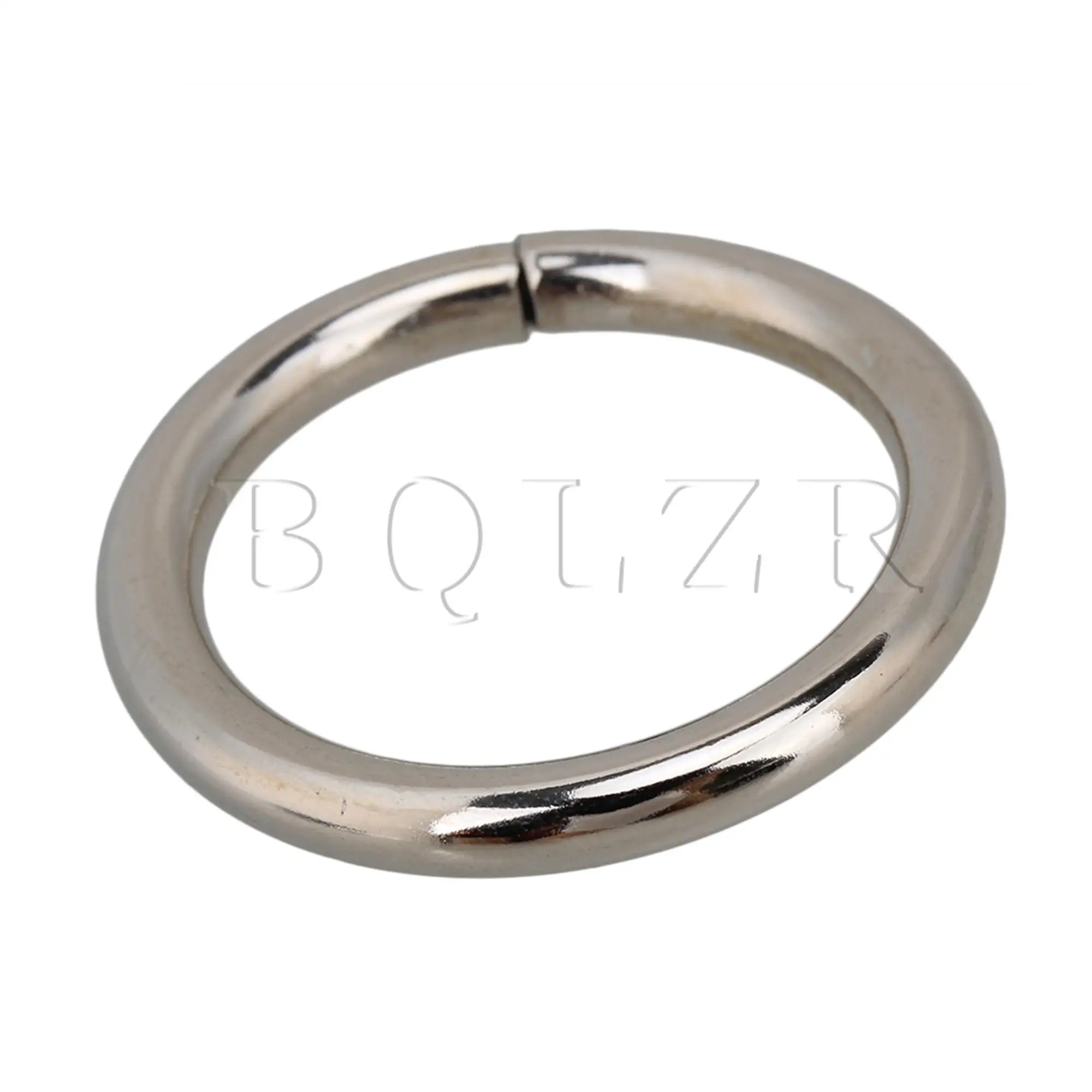 BQLZR 20PCS Dia 2.5cm Silver Metal Multifunction O Ring Webbing Buckles for Hand Craft