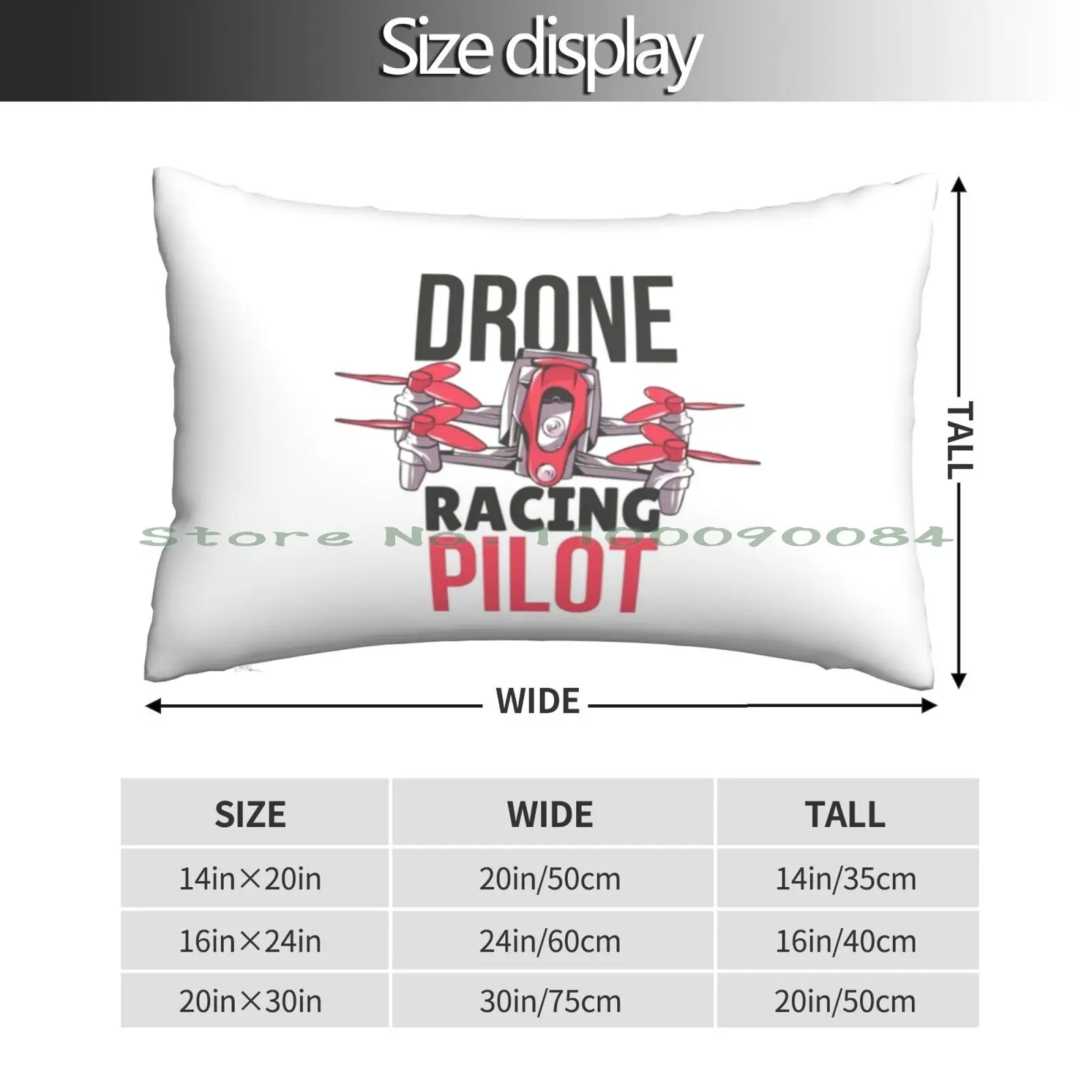 Drone Racing Pilot Pillow Case 20x30 50*75 Sofa Bedroom Sexy Bf