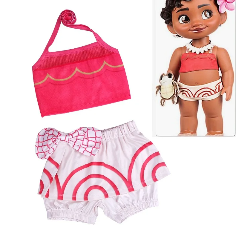 New Summer Moana Swimwear Girls Baby Swimsuit Kids short Bathing Suits Girl Vaiana dress Costume Bikini Kid Children Swimsuit