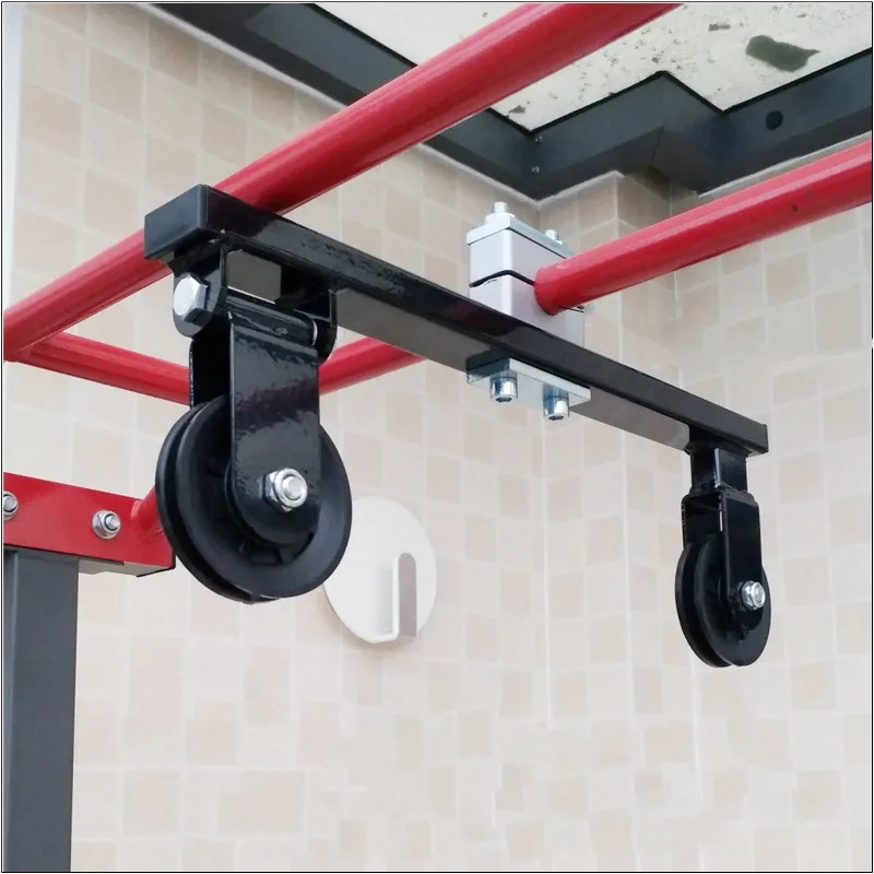 Fitness fai da te Pulley Cable Machine System per tubo metallico rotondo Home Pull Down accessori per allenamento palestra caricamento attrezzatura