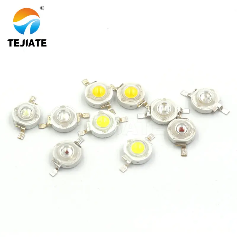 10Pcs/lot Real CREE 1W 3W High Power LED Lamp Beads 2.2V-3.6V SMD Chip LED Diodes Bulb White / Warm White / Red / Green / Blue