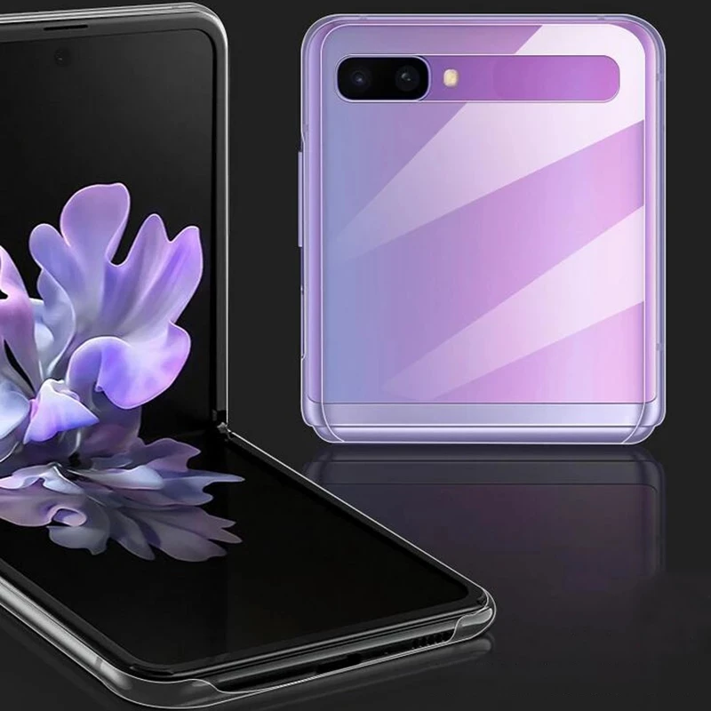 For Samsung Galaxy Z Flip 6 Flip5 Flip3 Flip4 Flip2 Z Flip PC Hard Case Protective Shell Shockproof Slim Crystal Back Cover