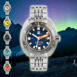 Tactical Frog Men Diver Watch Mens Automatic Watches Turtle Sport Self Wind Mechanical 200M Waterproof Luminous Sapphire NH35