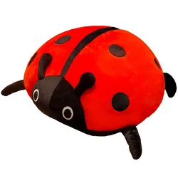 Hot Huggable Nice cute plush toy soft colorful ladybug ladybird insect doll pillow cushion children birthday gift