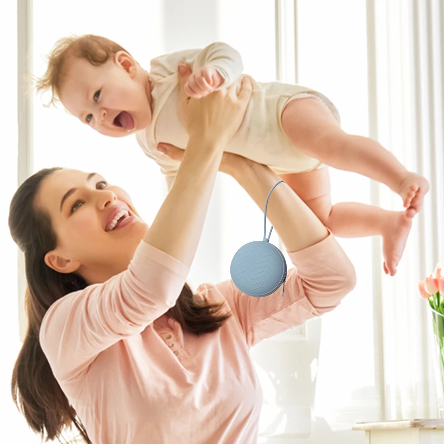 1 buah dot bayi gratis BPA pegangan dot bayi kotak wadah dot bayi portabel tingkat makanan silikon aksesori bayi