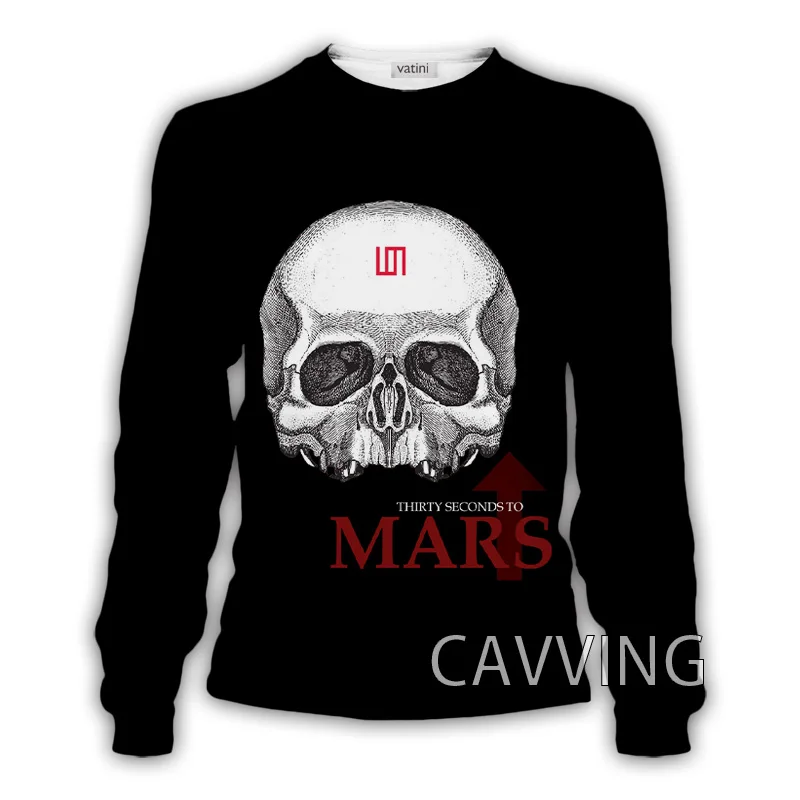 

New Fashion Women/Men's 3D Print 30 Seconds to Mars Band Crewneck Sweatshirts Harajuku Styles Tops Long Sleeve Sweatshirts C01