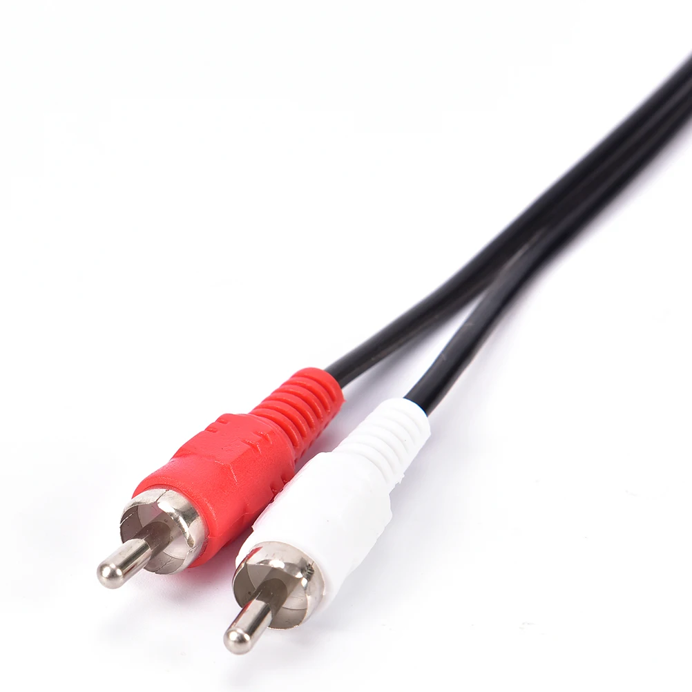 Adaptador de 3,5mm Y Cable de Audio estéreo hembra Jack a 2 adaptador macho RCA rojo blanco