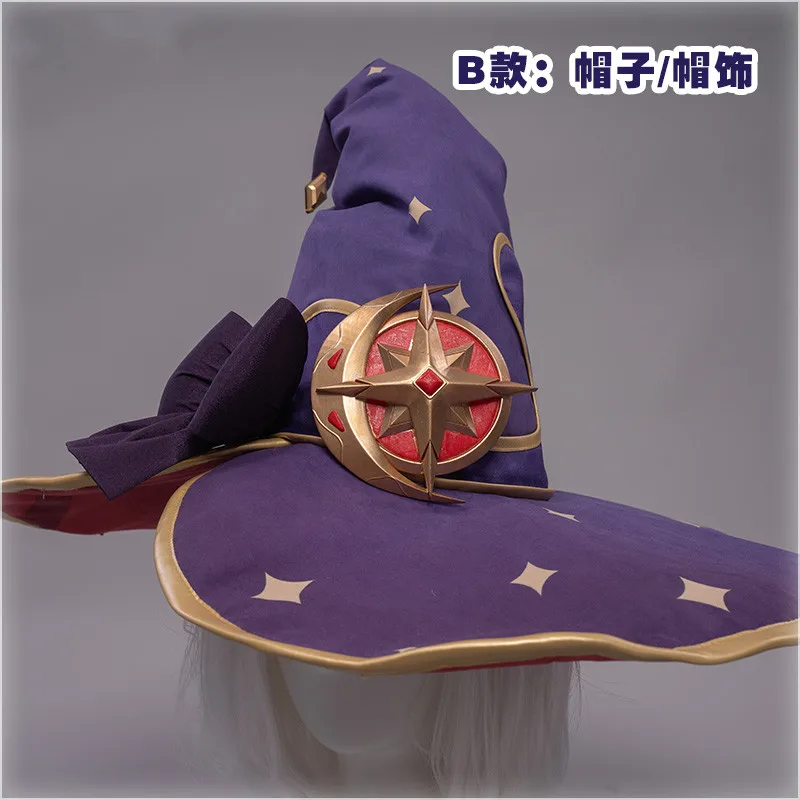 Game Genshin Impact Mona pre-sale Cosplay Magician The High Quality Hat Unisex Halloween Party Role Play Accessories