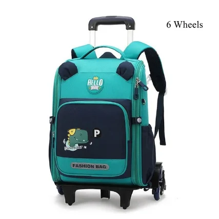 ZIRANYU kids School Rolling backpacks for boys school Wheeled bag student Trolley Bookbag wheeled bag girls School Trolley bag