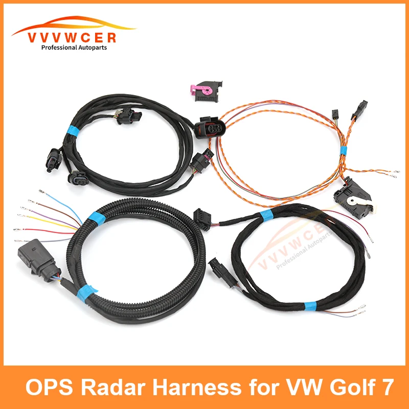 OEM OPS Rear 4K Radar upgrade Front Back 8K Radar Cable PDC Wiring Harness for VW Golf 7 Lamando G7 Tiguan Tayron T-Roc