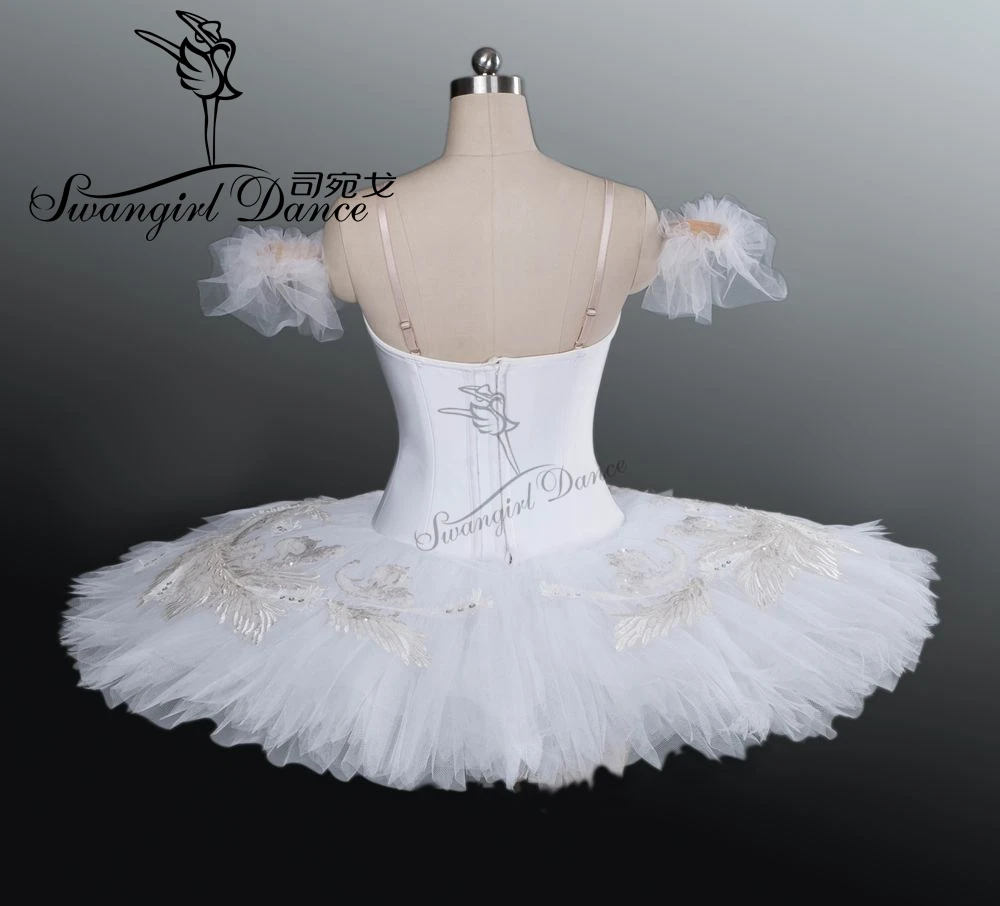 Adult White Swan Lake Ballet Tutu Girls Professional for Performermance Classical ballet tutu pancake BT9035