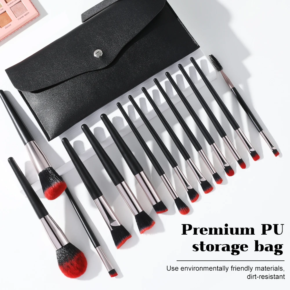 FJER 14Pcs Makeup Brushes Set Eye Shadow Loose Powder Foundation Brush Full Set Of Soft Makeup Tools brochas maquillaje