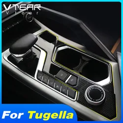 Vtear painel de mudança de engrenagem de controle central capa acessórios de decoração interior estilo do carro para geely tugella xingyue fy11 2023