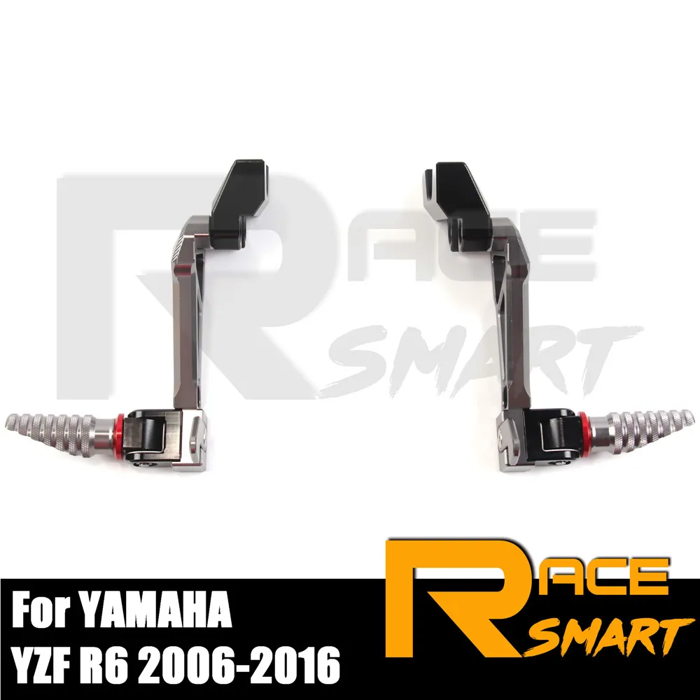 

Для Yamaha YZF R6 2006-2016 мотоциклетная задняя подставка для ног, подставка для ног пассажира, колышки из сплава с ЧПУ, аксессуары для педалей YZF-R6 2013 2014 2015