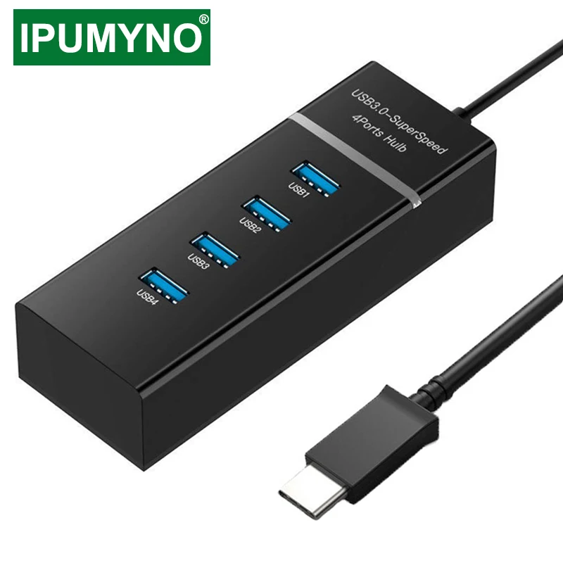 USB 3,0 концентратор мульти 3,1 Тип C USB 4 порта для MacBook Air Pro компьютера ПК ноутбука аксессуары Usb 3 концентратор OTG адаптер сплиттер