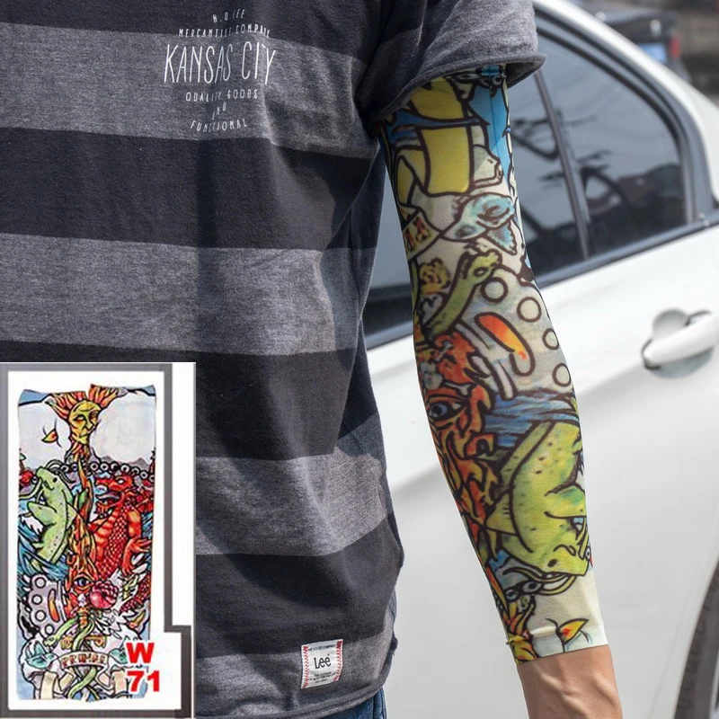 4 Mangas De Tatuaje Temporales De Nailon, Unisex, De 38 Cm, Diseño De Calaveras, Tribales Y Más, Ideales Para Disfraces Y Fiestas