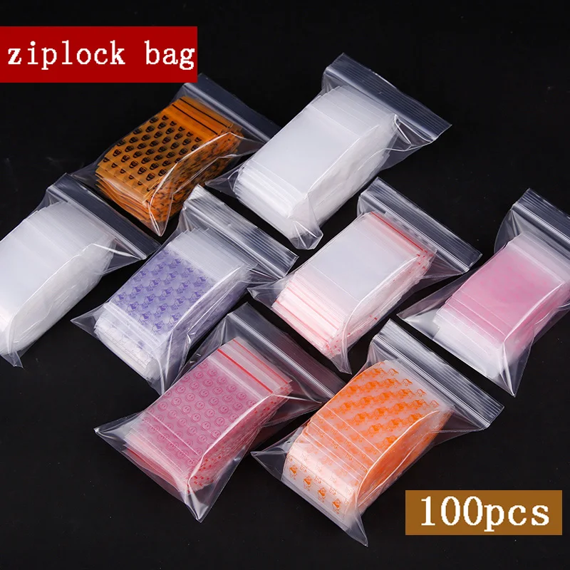 Mini Cute Cheaper Plastic Zipper Print Bags, Ziplock Packaging Pouches Jewelry Candy Pill Pack 3.5x5cm  Thick 0.24mm