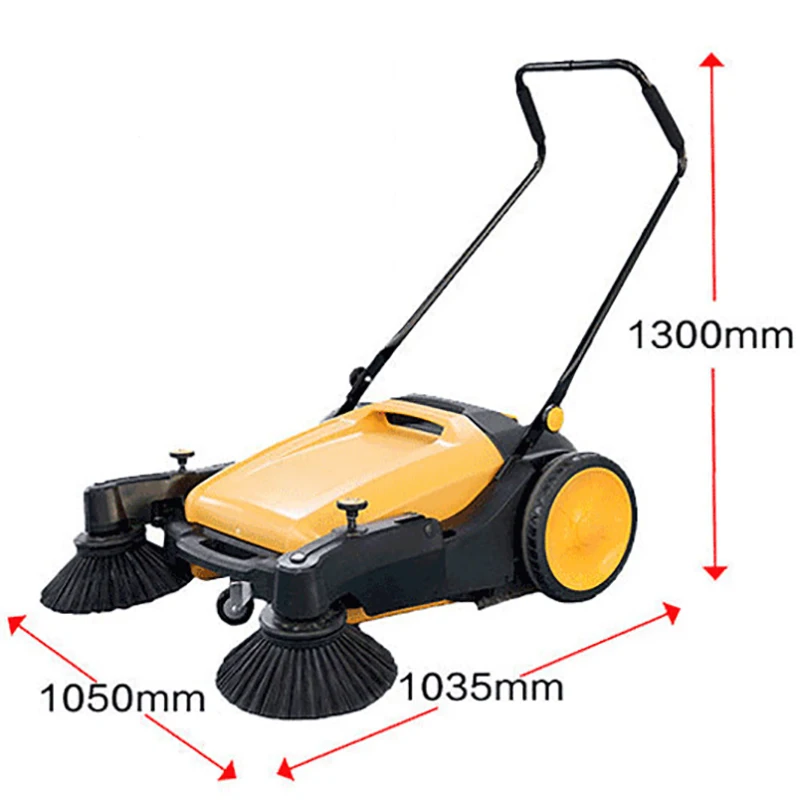 

Oil-Free Industrial Hand Push Sweeper Commercial Unpowered Road Sweeper Road Property Dust Scanner Vacuum Sweeper