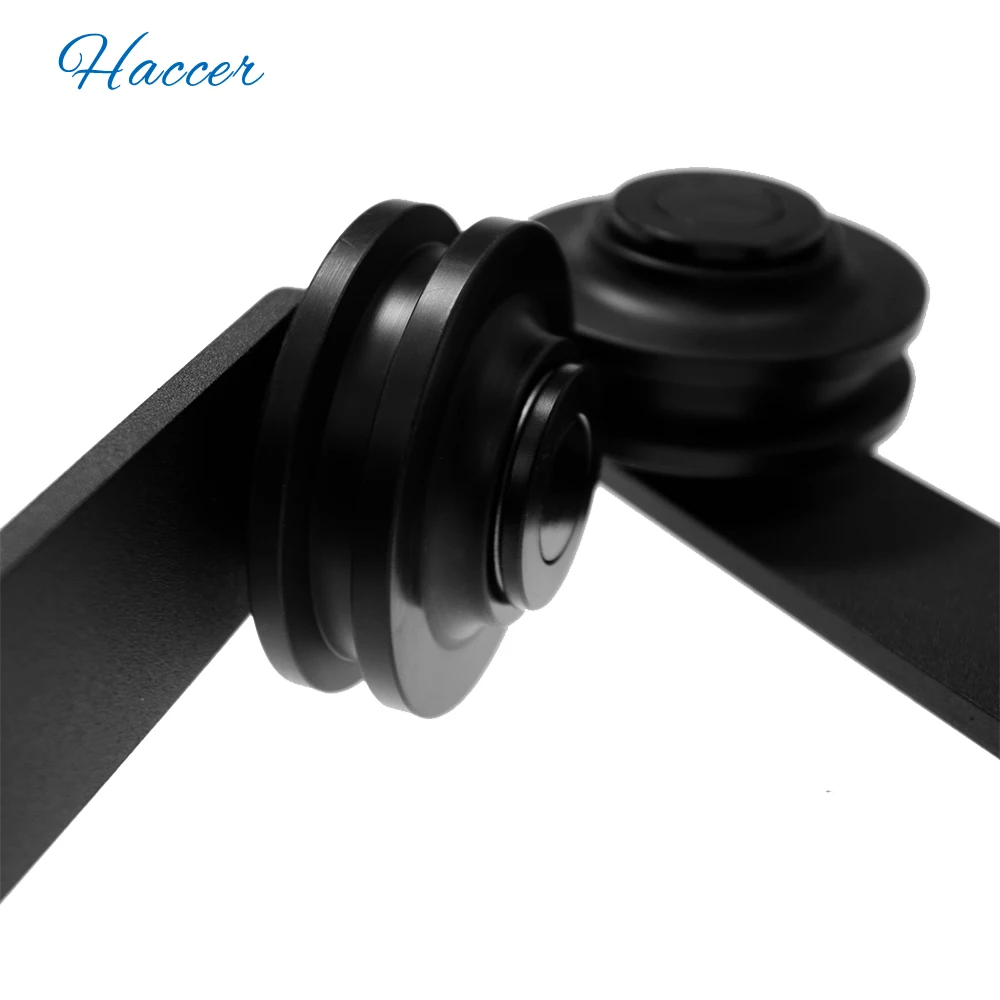 Imagem -03 - Kit de Ferragens para Porta de Celeiro Haccer Sistema de Gancho para Porta de Celeiro em Aço Carbono com Placa de a 16 Pés