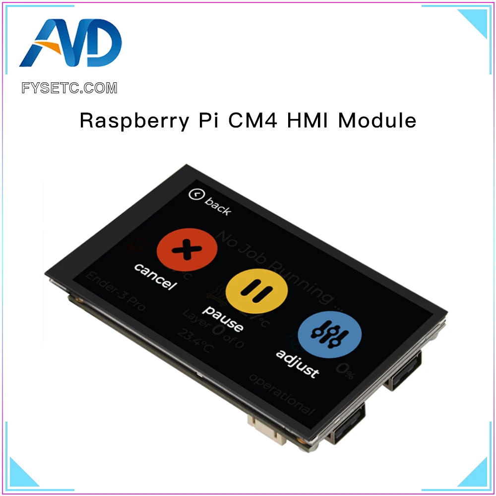 

FYSETC Raspberry Pi CM4 HMI Display Module Small and High Resolution HIM DPI Interface Capacitive Touch Screen Module