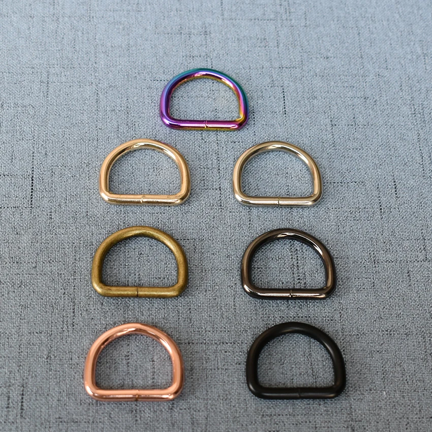 20 Pcs/Lot 25mm  Metal Accessories D ring DIY Use For Handbag Bag Purse Strap Belt Buckle DIY Metal Buckle Hardware Accessories