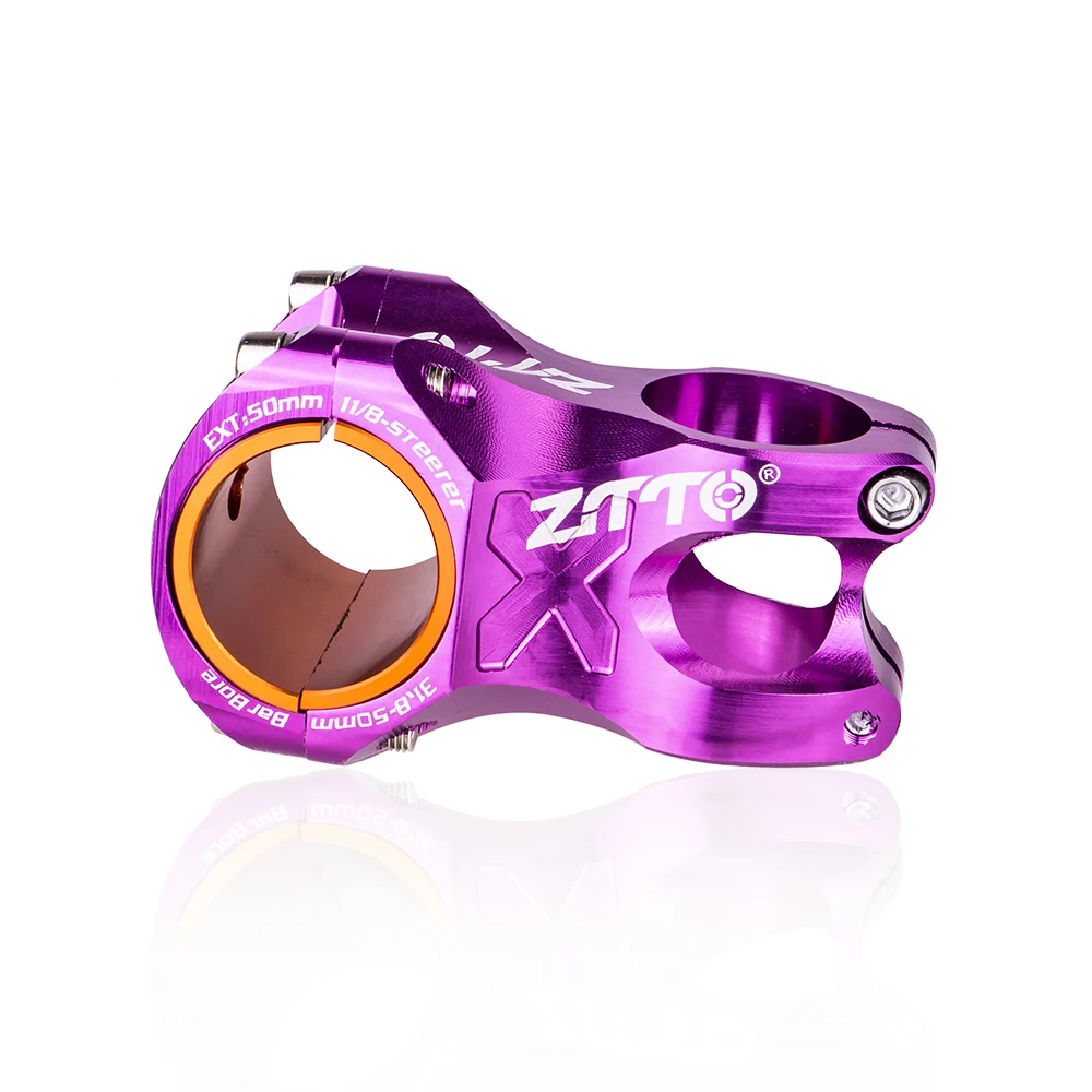 ZTTO MTB 50 mm Vorbau CNC 35 mm 31,8 mm Lenker Fahrrad Ultraleicht 0 Grad Aufstieg Langlebig DH AM Enduro 28,6 mm Gabelschaft Mountainbike – Detail 24