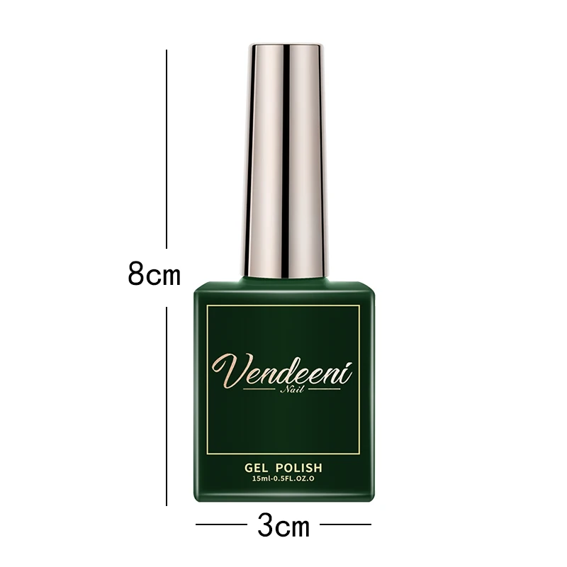 Vendeeni 15ml Snowflake Top Coat For Gel Nail Polish Christmas Party Gel Varnish Winter Snow UV Soak Off Nail Art Primer Gel