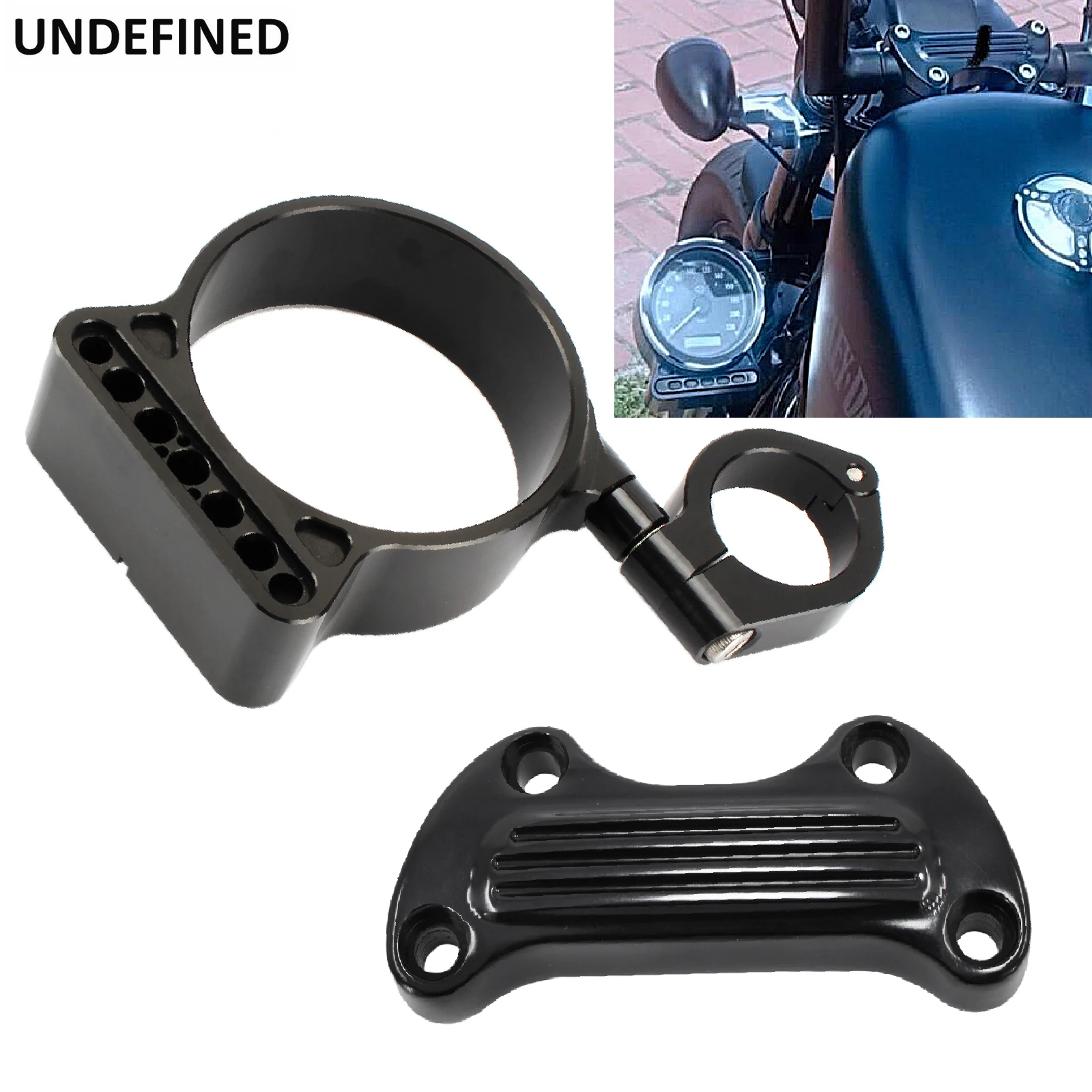 

39mm Side Mount Speedometer Instrument Relocator Bracket w/Handle Bar Top Riser Mounts For Harley Sportster 883 XL 1995-2015