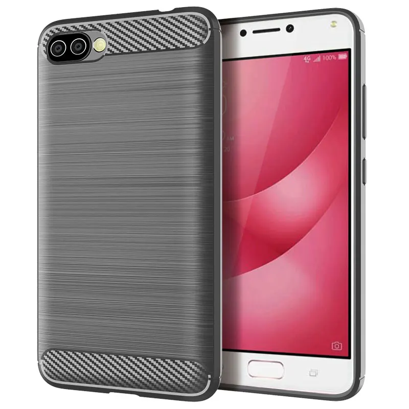 Brushed Texture Case For Asus ZenFone 4 Max Pro 4Selfie Pro ZE554KL ZC520KL ZC554KL ZS551KL ZD553KL ZD552KL Carbon Fiber Frosted