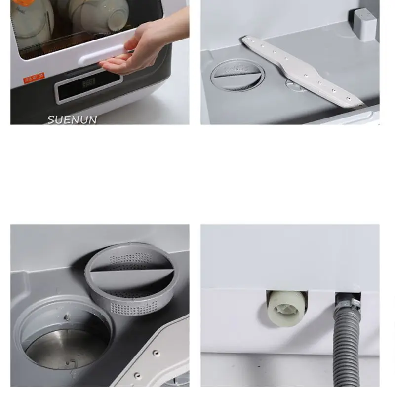 가정용 다기능 테이블 식기 세척기, 전문 스마트 살균, 휴대용 미니 식기 세척기 클리너 기계